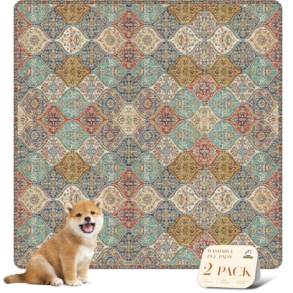 nunubaby face avant du tapis montrant design crème et protection