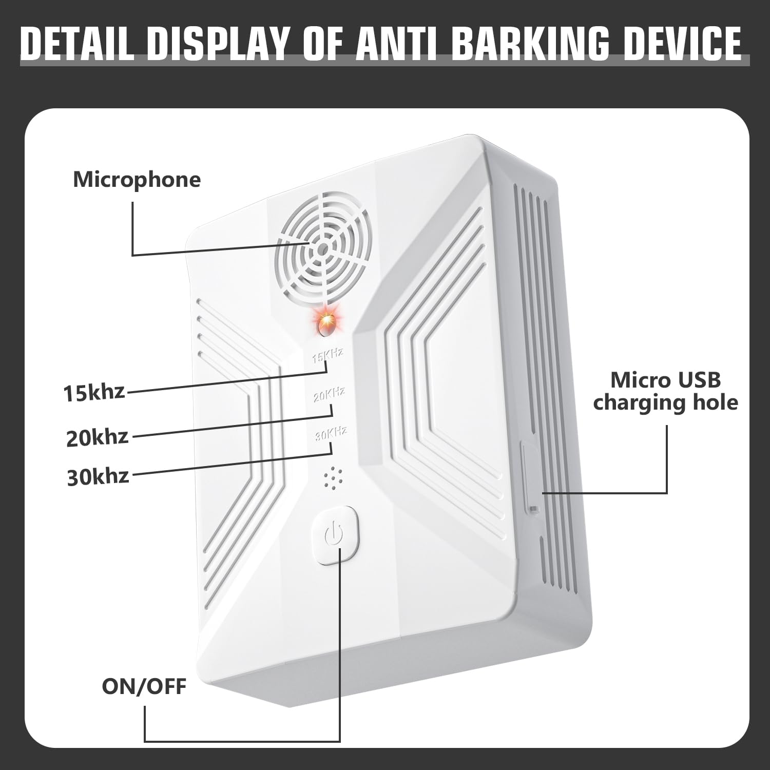 Nupec détail haut-parleur proche illustrant l'émission ultrasonique ciblée et sûre