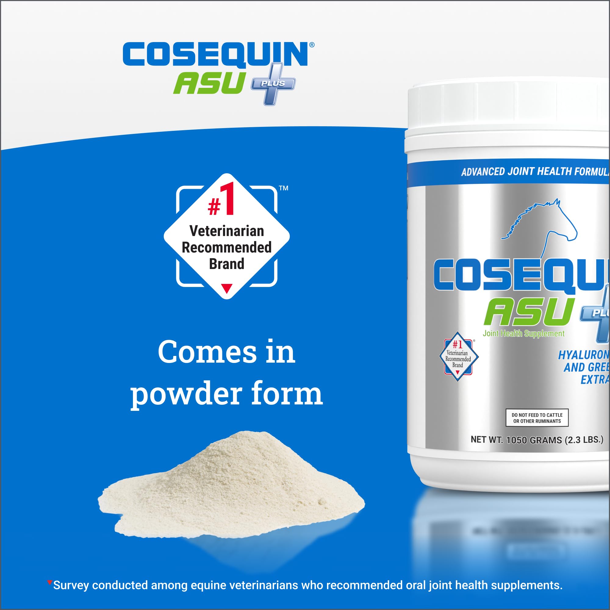 Nutramax Cosequin ASU Plus cheval en entraînement illustrant soutien de performance