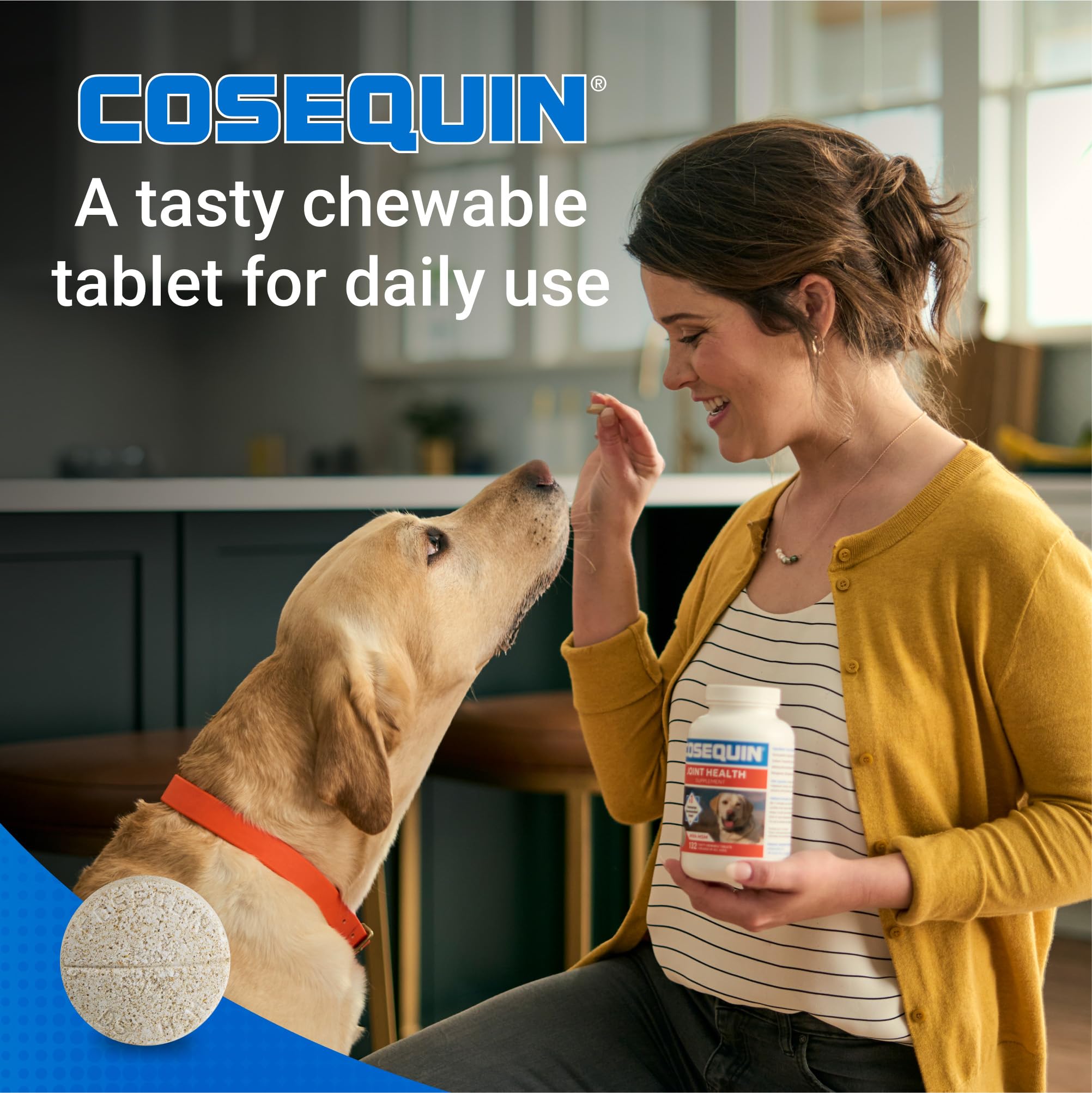 Nutramax Cosequin bouteille ouverte 60ct visibilité du contenu et praticité