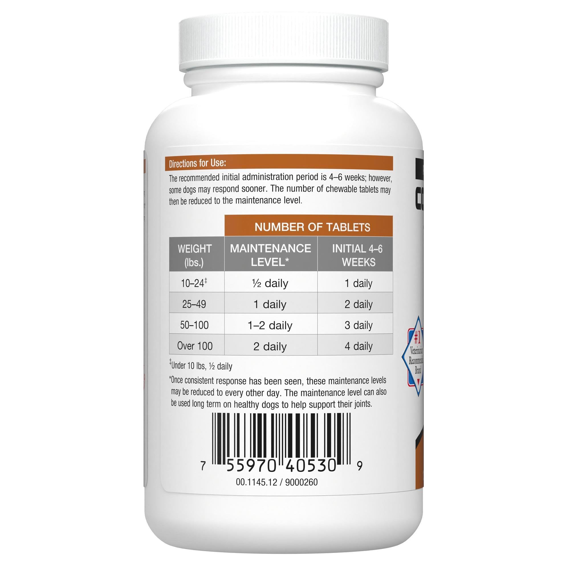 Nutramax Cosequin comprimé mis en main pour démontrer la taille pratique