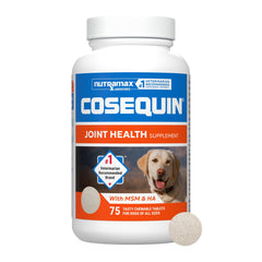 Nutramax Cosequin emballage avant montrant dosage et bénéfice mobilité