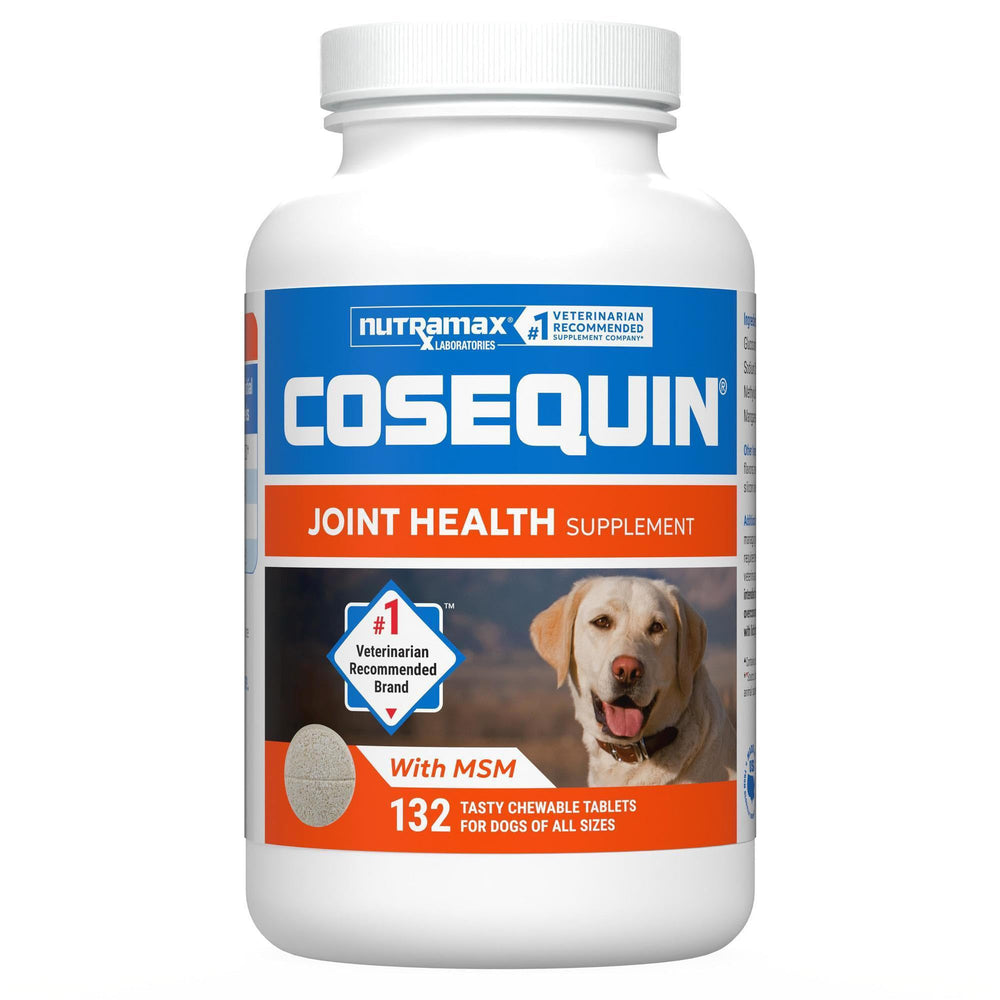 Nutramax Cosequin emballage avant montrant le produit et la praticité
