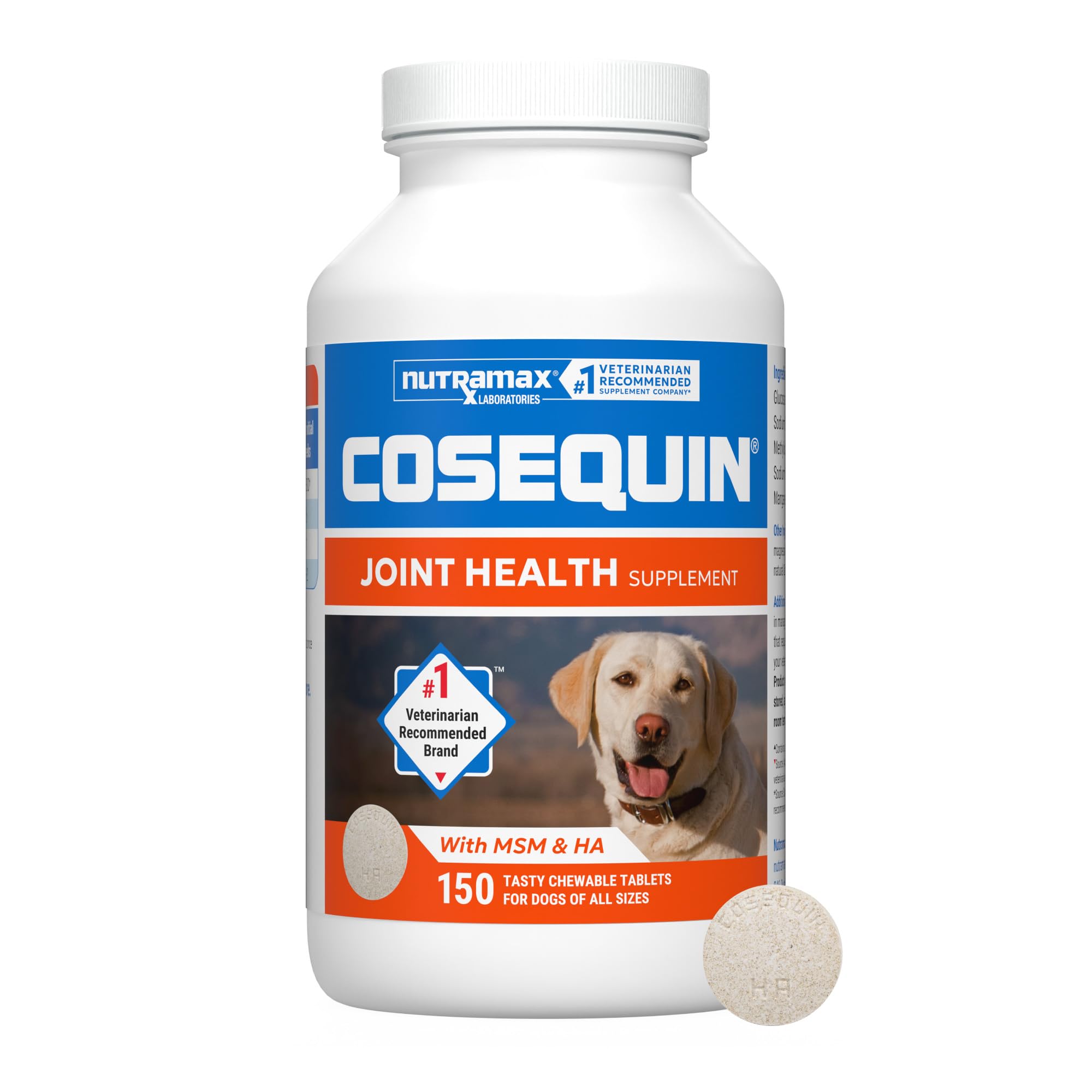 Nutramax Cosequin emballage face montrant format pratique et marque