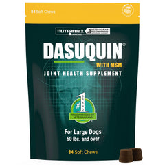 Nutramax Dasuquin emballage avant montrant la boîte et bénéfice soutien articulaire