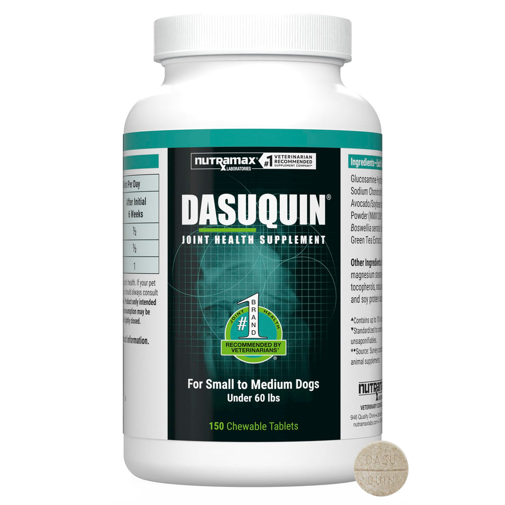 Nutramax Dasuquin emballage face montrant confort articulaire assuré