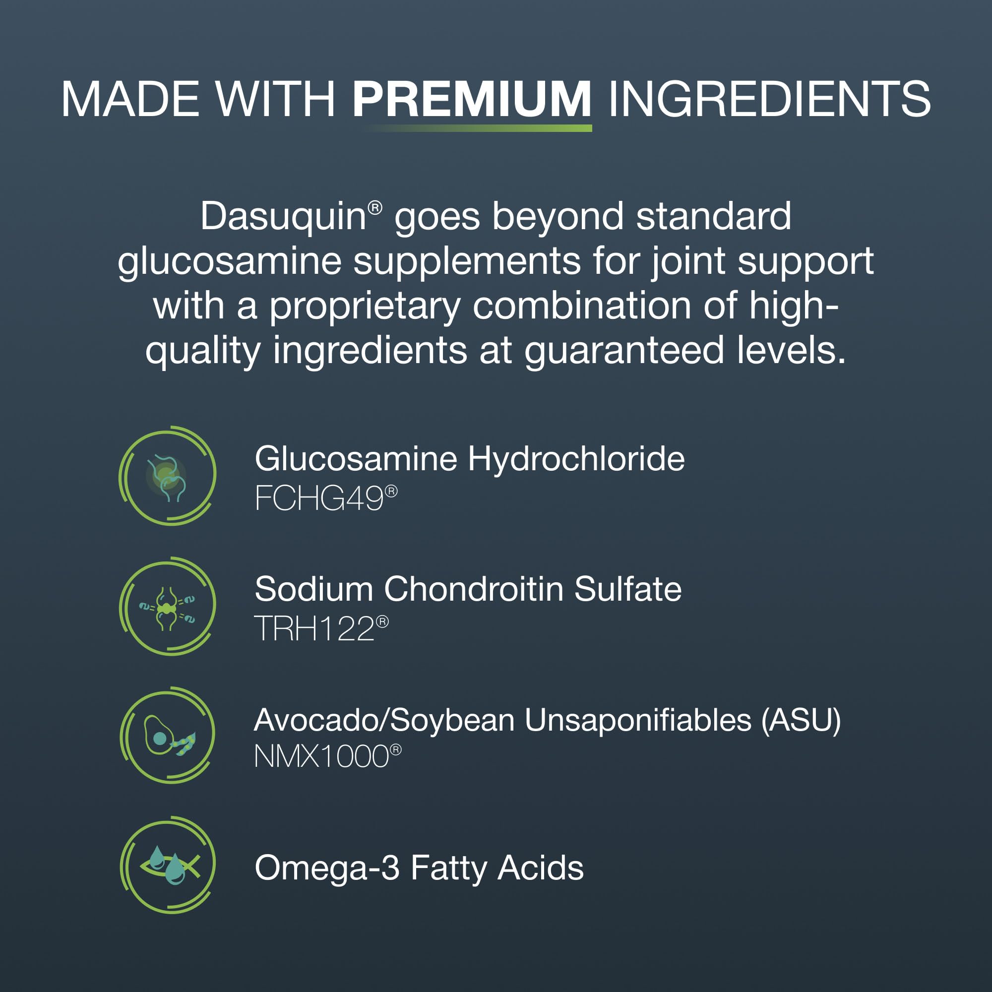 Nutramax Dasuquin friandises dans un bol illustrant portion quotidienne