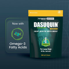 Gros plan des masticables Dasuquin montrant texture et attractivité pour chien