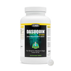 Nutramax Dasuquin MSM emballage avant montrant la marque et facilité d’usage
