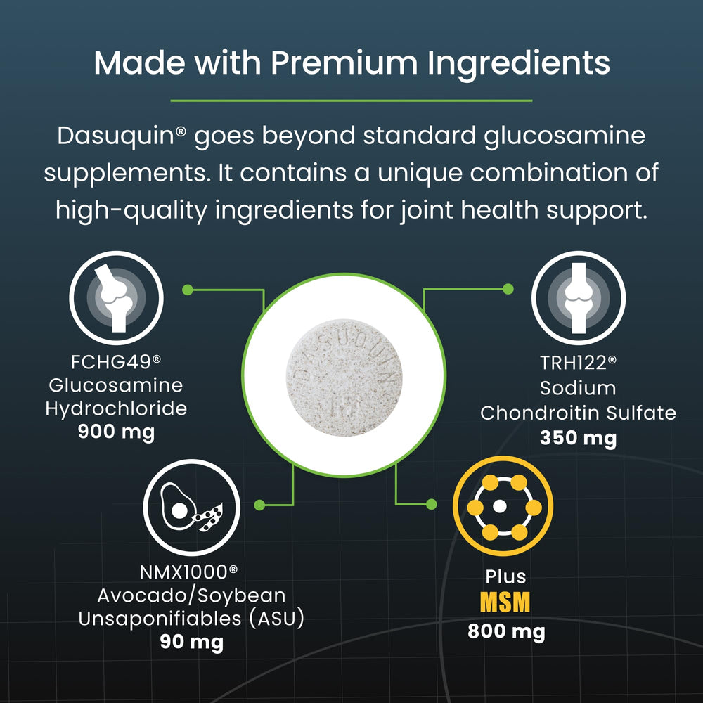 Nutramax Dasuquin comprimés dans un bol prêts à l'administration quotidienne