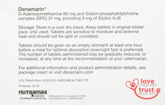 Nutramax Denamarin comprimé gros plan montrant texture et facilité d'administration