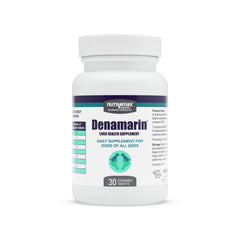 Nutramax Denamarin emballage avant montrant le produit et un bénéfice clair de soutien hépatique