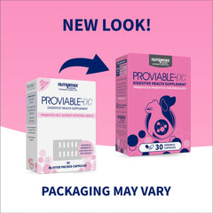 Nutramax Proviable capsule ouverte révélant la poudre probiotique bénéfique