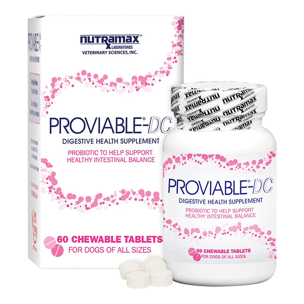 Nutramax Proviable comparaison d'échelle 60 comprimés pour durée d'utilisation pratique