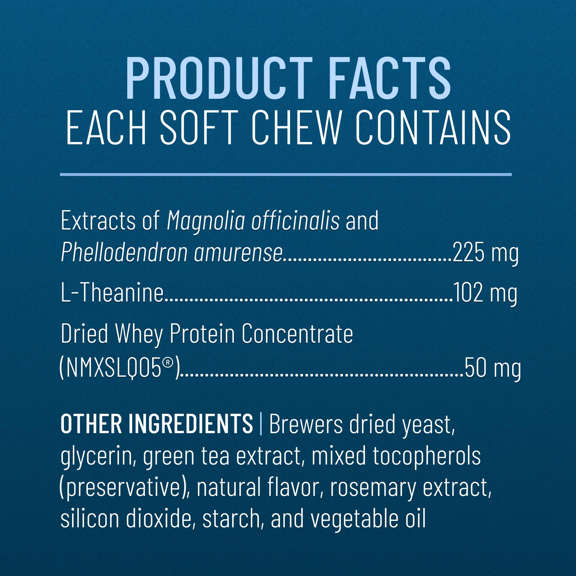 Nutramax Solliquin étiquette ingrédients mettant en avant formule brevetée