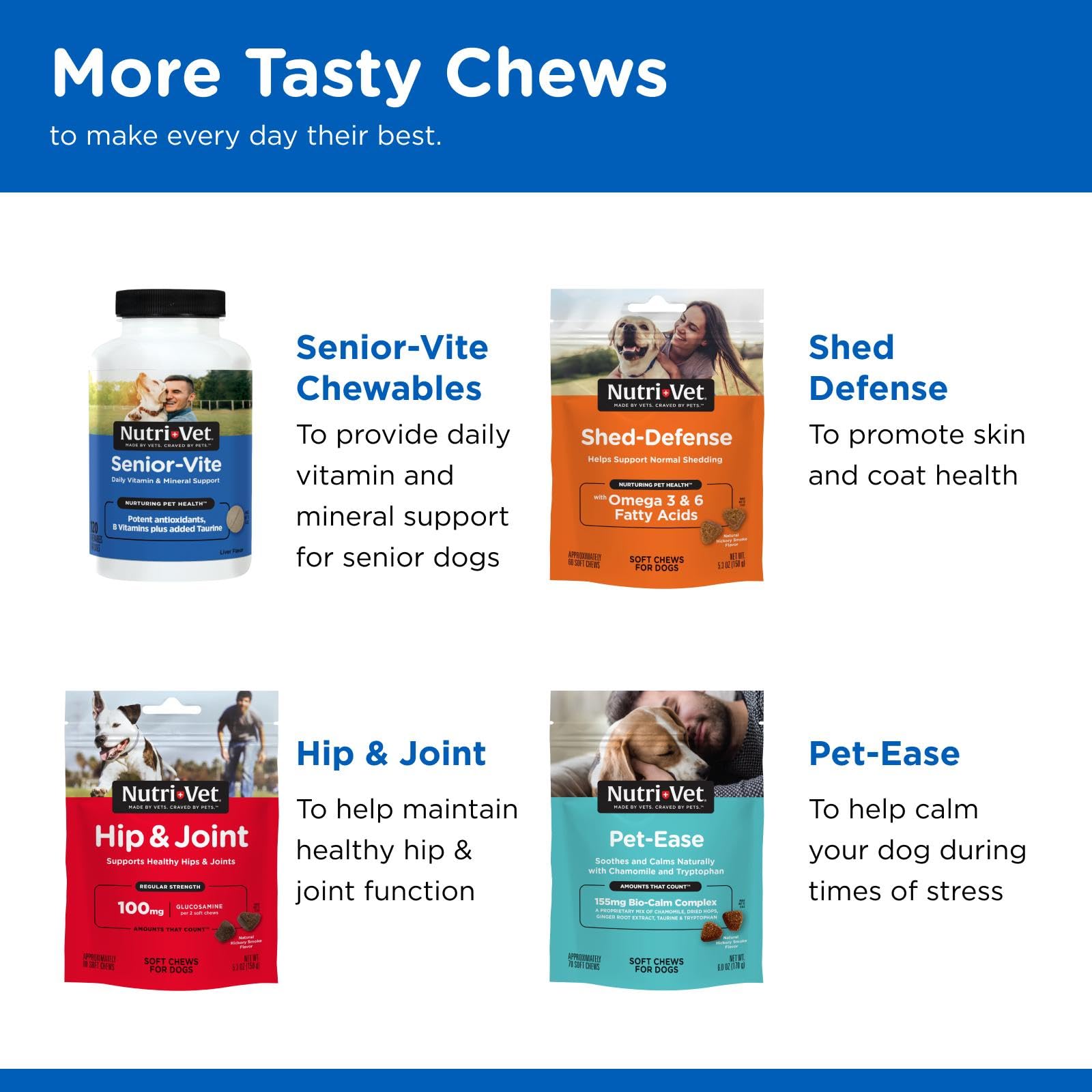 Nutri-Vet chiot acceptant un comprimé, favorise la prise facile