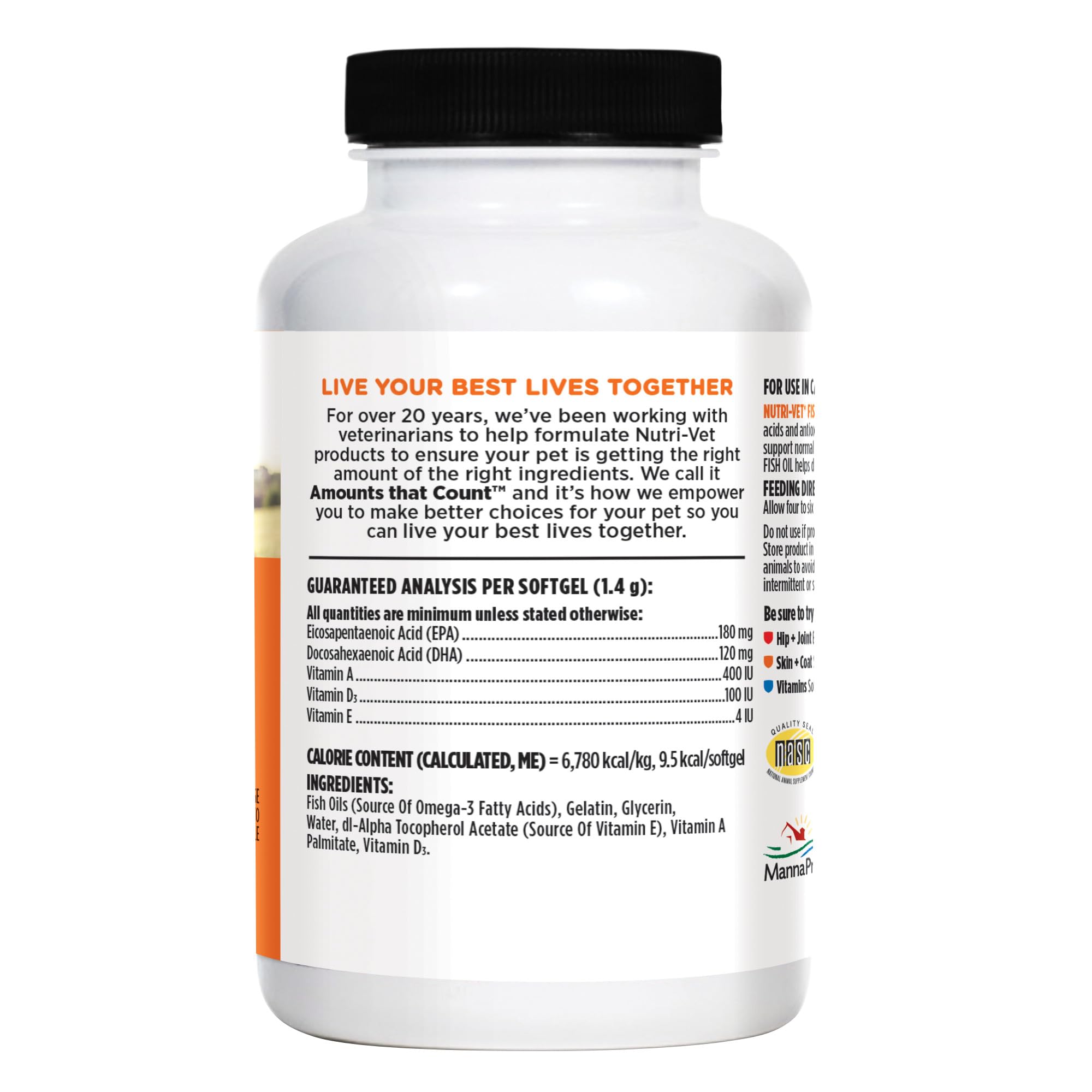 Nutri‑Vet comparaison taille montrant proportion pour doses selon poids