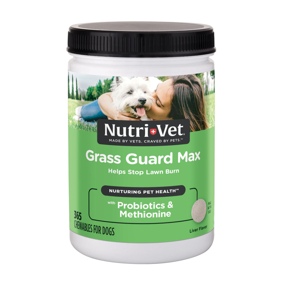Nutri-Vet emballage avant montrant la boîte et le bénéfice pelouse protégée
