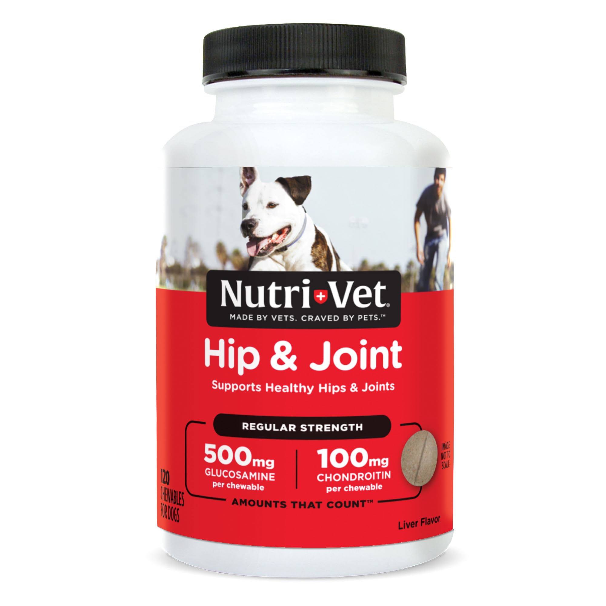 Nutri-Vet emballage avant montrant 120 comprimés, garantit confiance