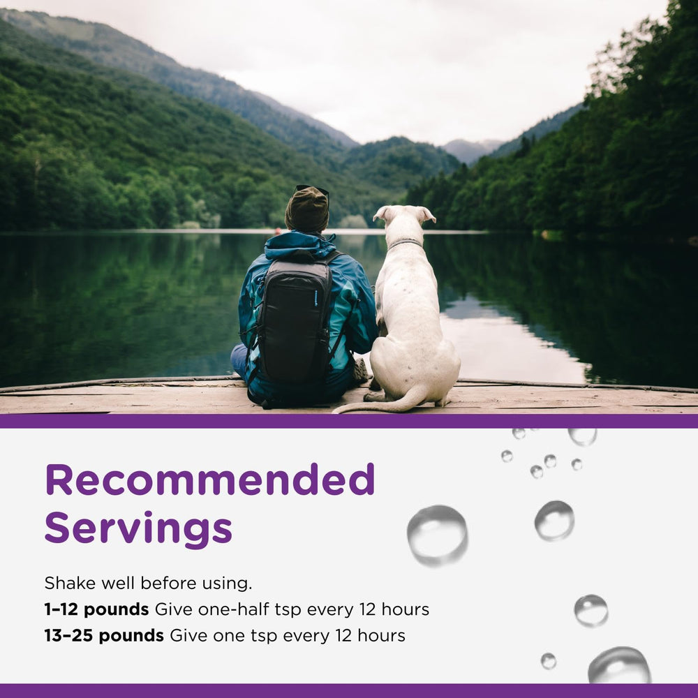 Nutri-Vet étiquette lisible listant kaolin et pectine pour calmer