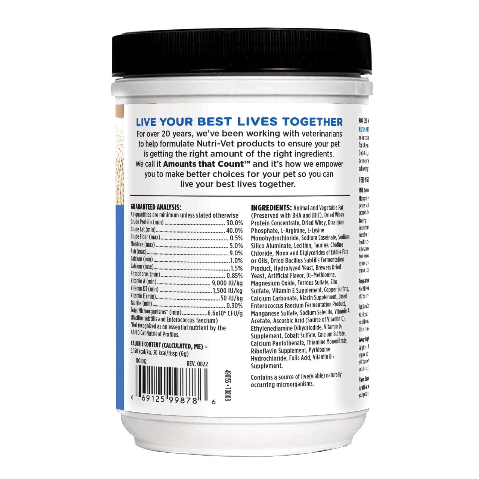 Nutri-Vet poudre gros plan texture fine facilitant le mélange