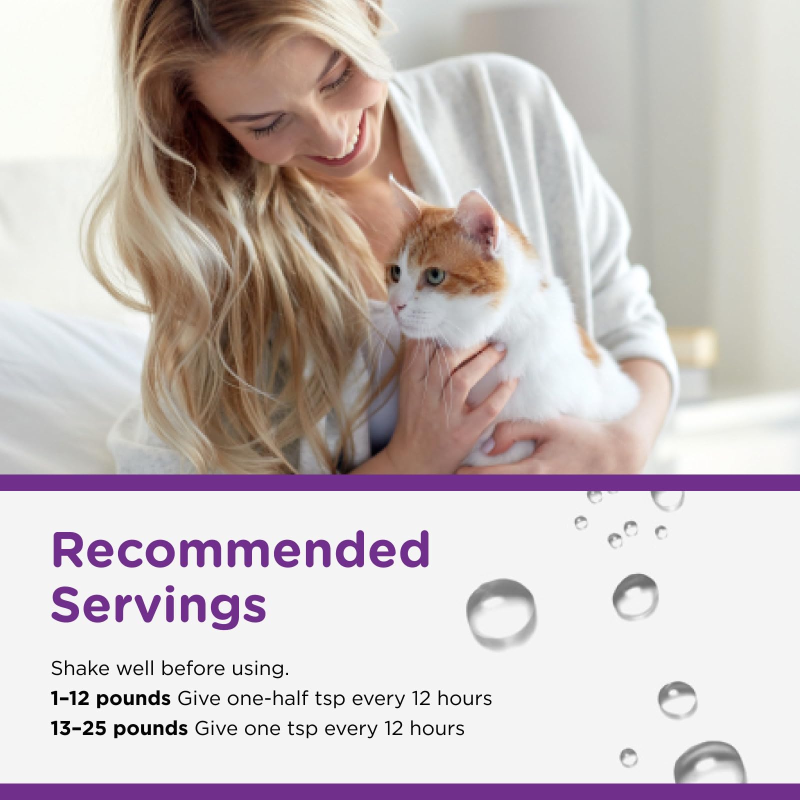 Nutri-Vet produit mélangé à petite portion de nourriture pour acceptation