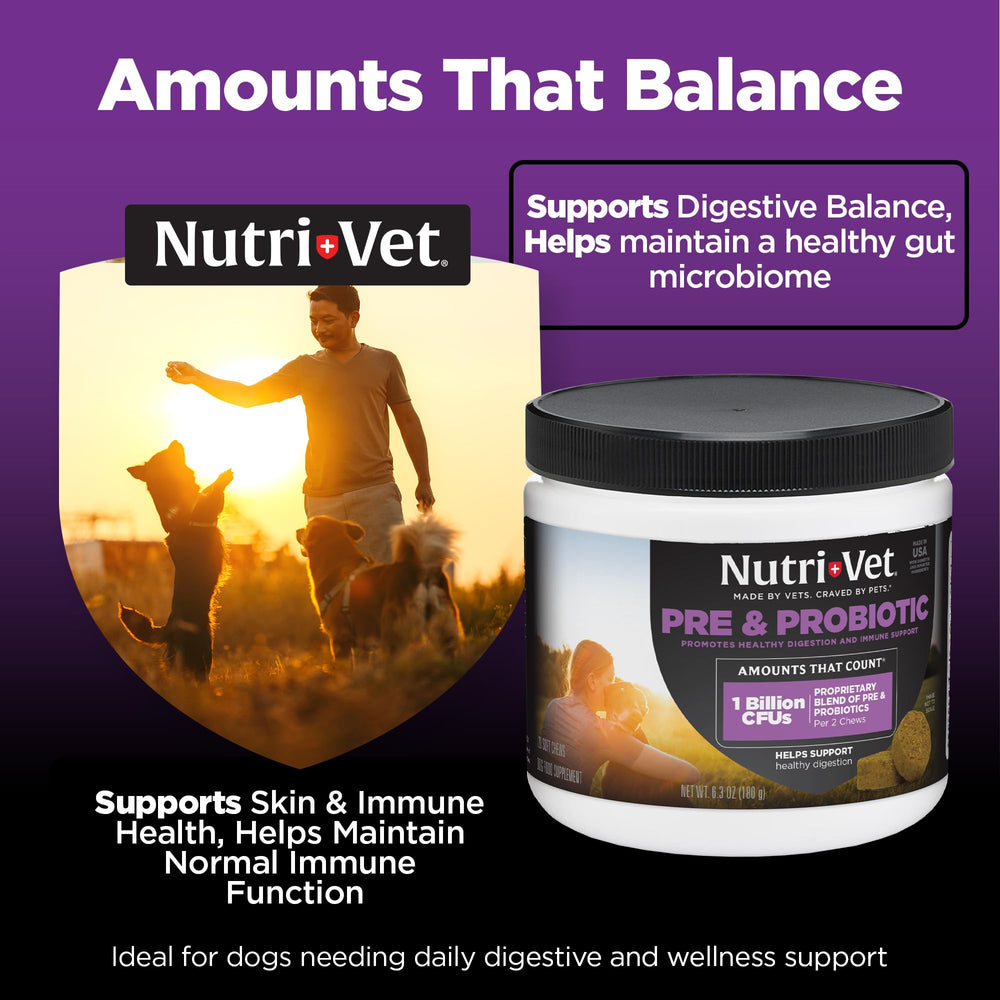 Nutri‑Vet texture molle des friandises facilitant la mastication pour chiens