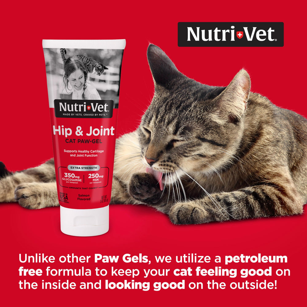 Nutri-Vet gros plan du tube et texture du gel pour administration facile