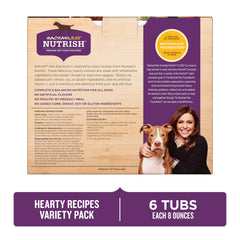 Nutrish Chicken Paw Pie barquette illustre poulet appétissant et nutrition