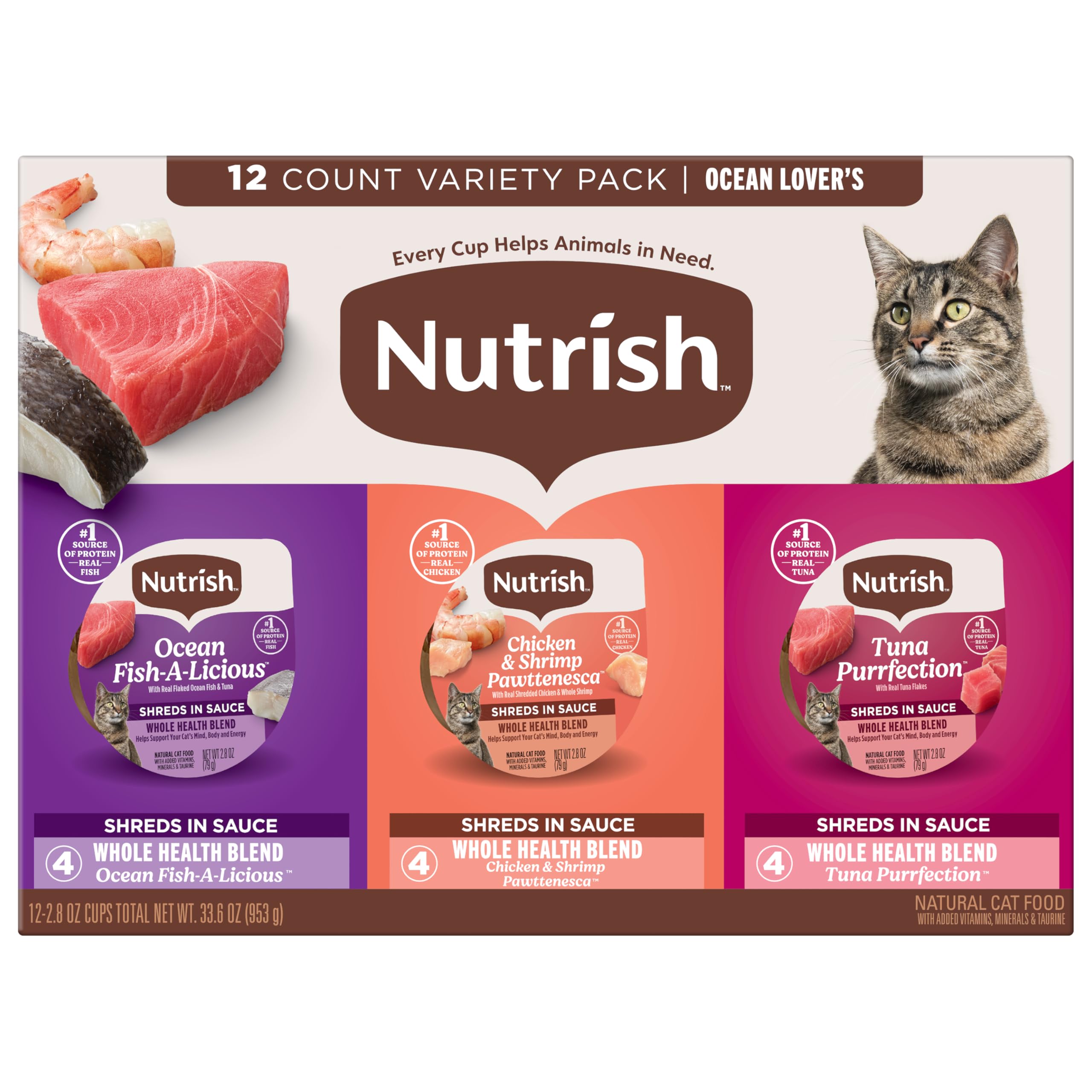Nutrish coupelle ouverte montrant la portion appétante
