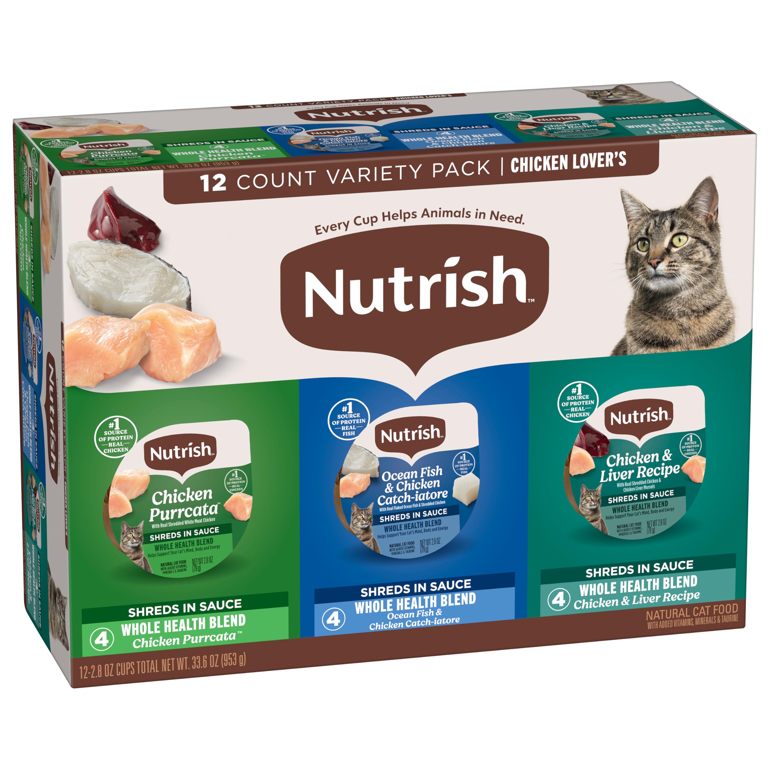 nutrish coupelle ouverte montrant sauce appétente et hydratation