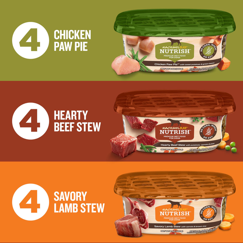 Nutrish gros plan texture ragoût montrant morceaux de viande