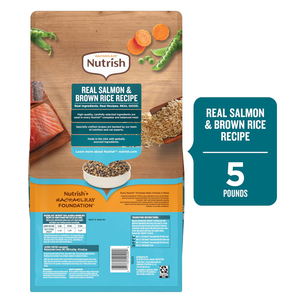 Nutrish arrière du paquet affichant composition et garanties qualité