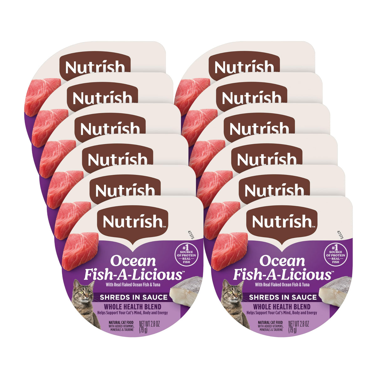 Nutrish face avant de l'emballage montrant la recette océan, appétence garantie