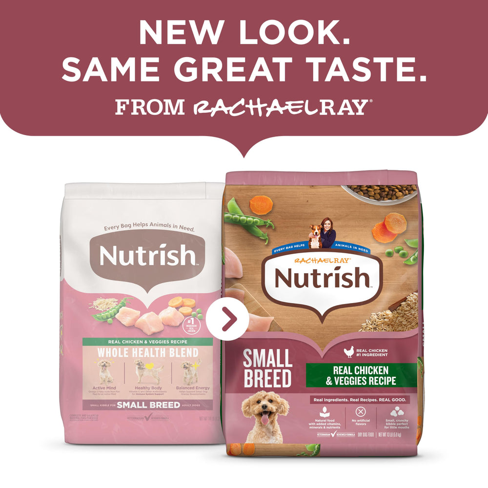 Nutrish gros plan sur croquettes petites qui favorisent mastication facile