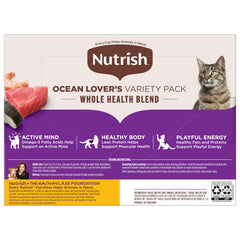 Nutrish ingrédients poisson et poulet illustrant protéines principales