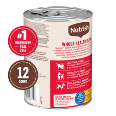 Nutrish gros plan sur la texture de la pâtée mettant en valeur la qualité appétente
