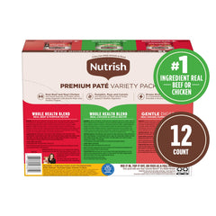 Nutrish ingrédients poulet et citrouille illustrant digestion douce et fibres