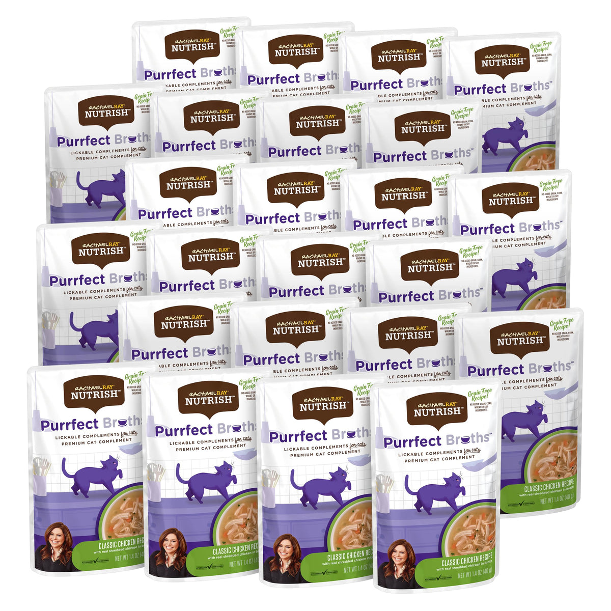 Nutrish emballage avant présentant sachet pratique et avantages