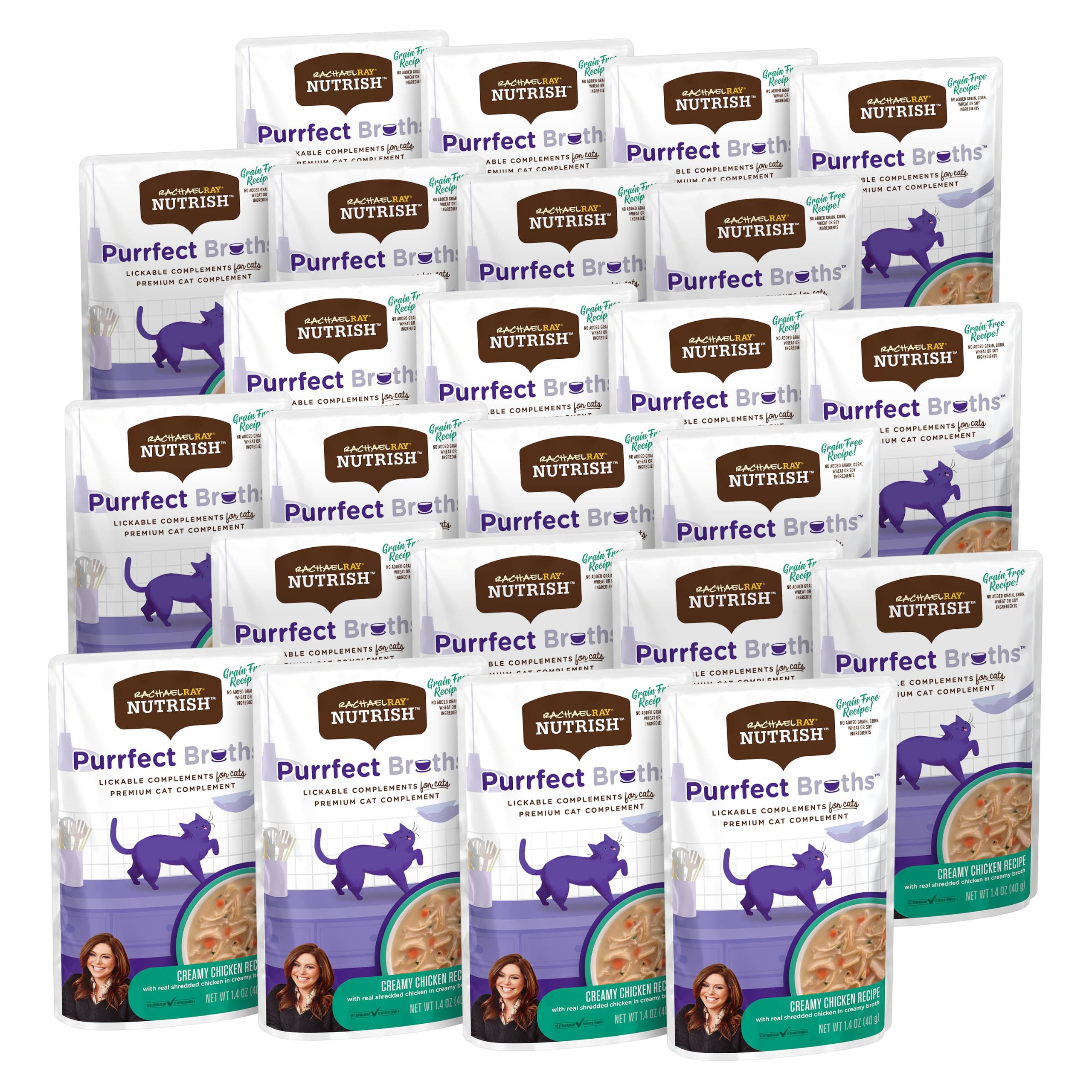 Nutrish sachet face montrant emballage et bénéfice praticité