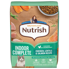 Nutrish sac 14 lb avant montrant l’emballage et la praticité pour foyers multi‑chats