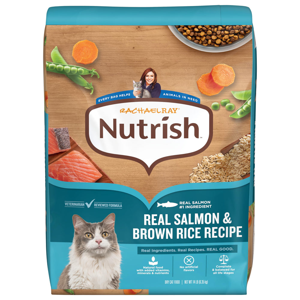 Nutrish sac 14 lb devant montrant l'emballage et l'information