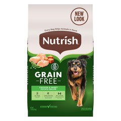 nutrish sac avant présentation montrant l’emballage et bénéfice clarté des ingrédients