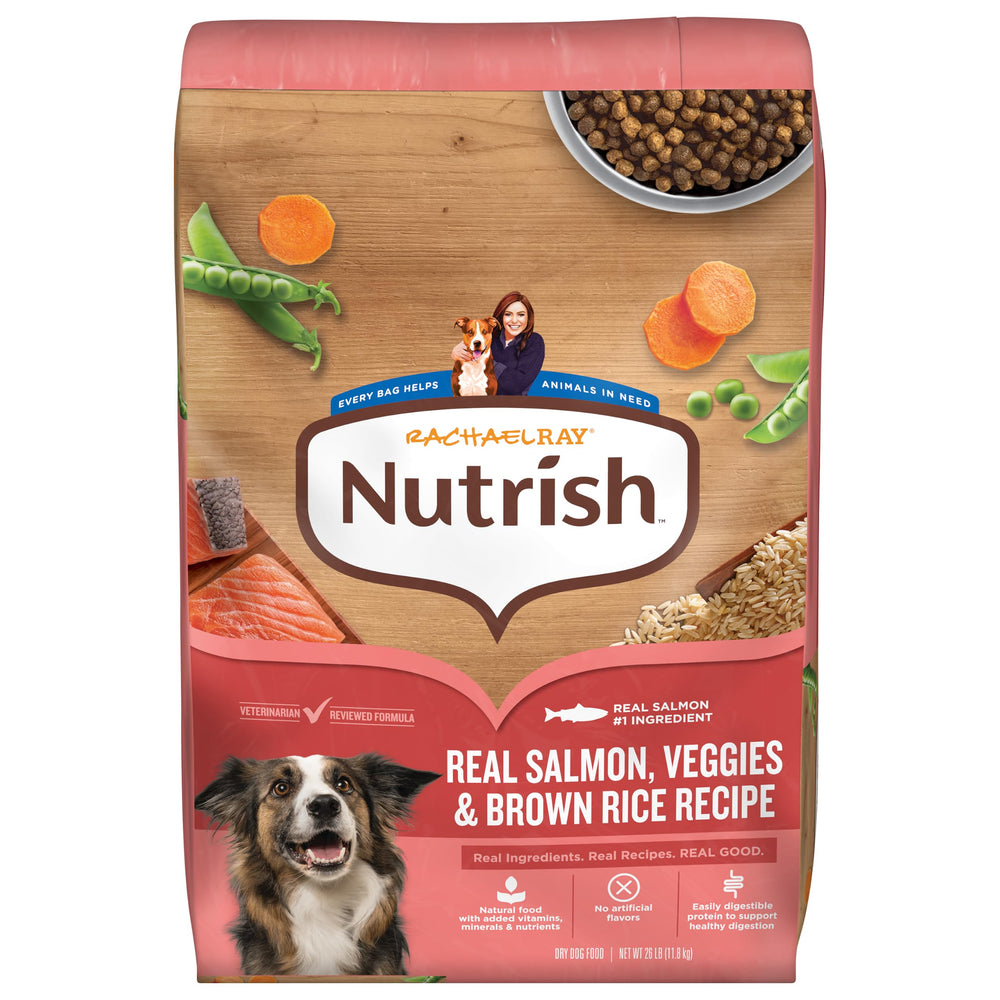 Nutrish sac devant montrant létiquette et bénéfice appétence accrue