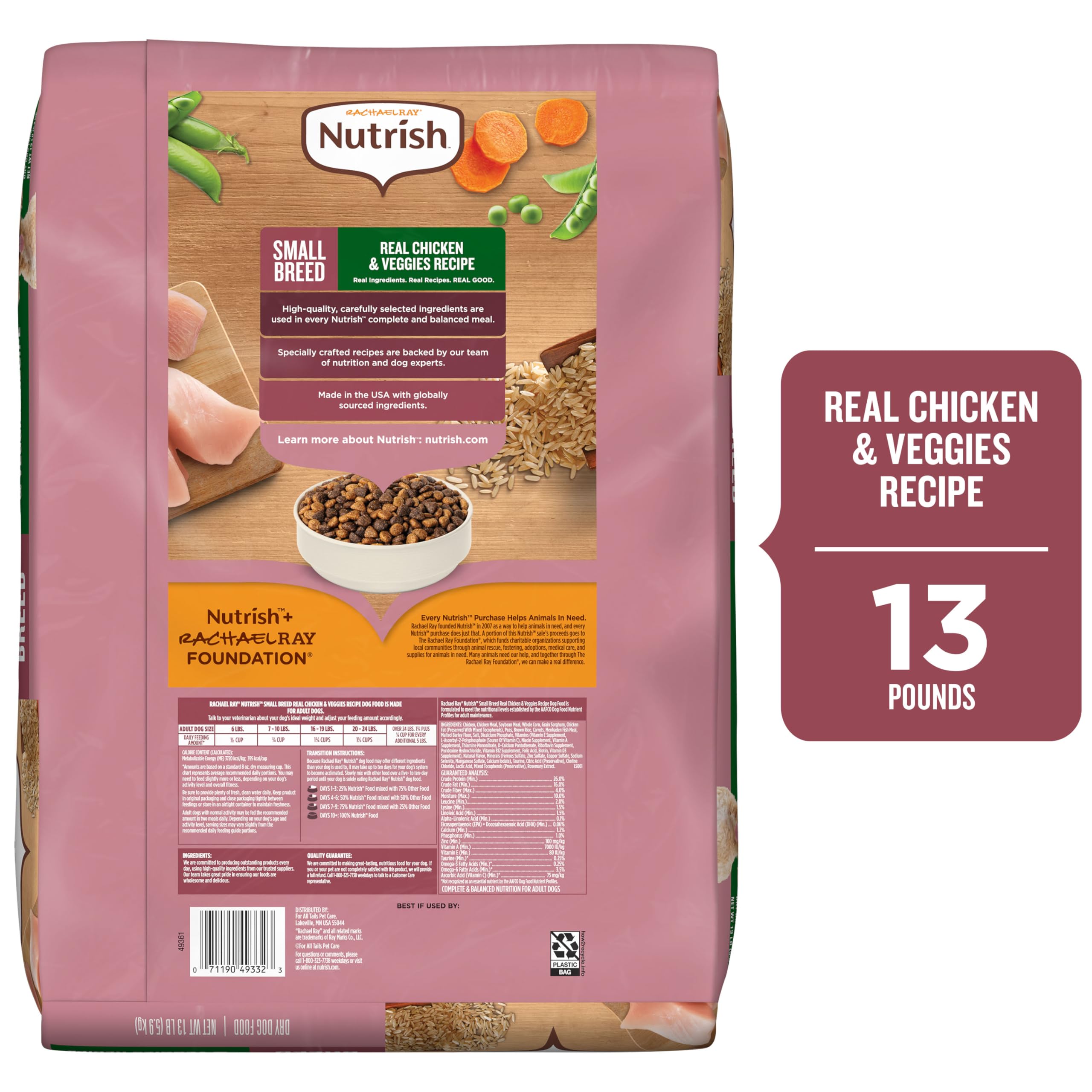 Nutrish texture croquante en main illustrant la consistance appétente