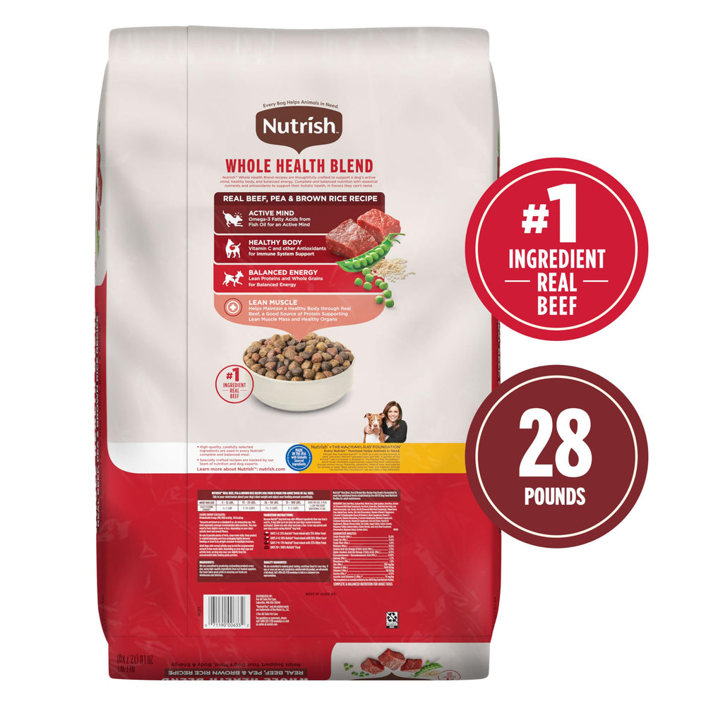 Nutrish zoom sur morceaux de bœuf visibles pour protéines réelles