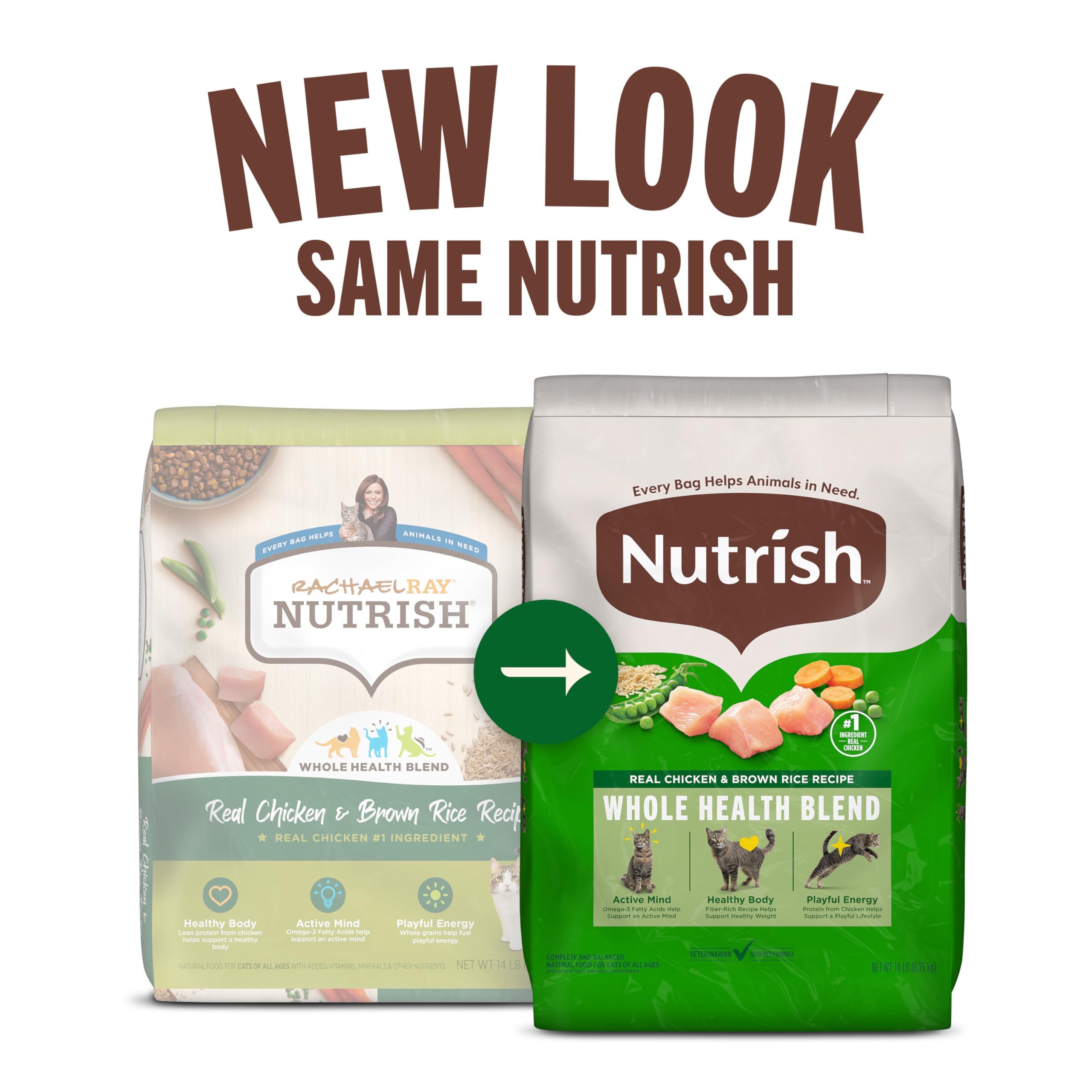 Nutrish gros plan croquettes montrant texture croustillante et appétence