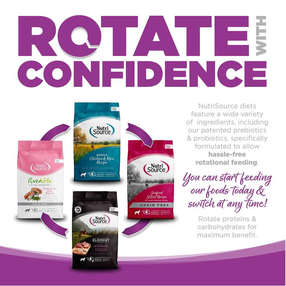 NutriSource comparaison taille du bol et portion pour guidage