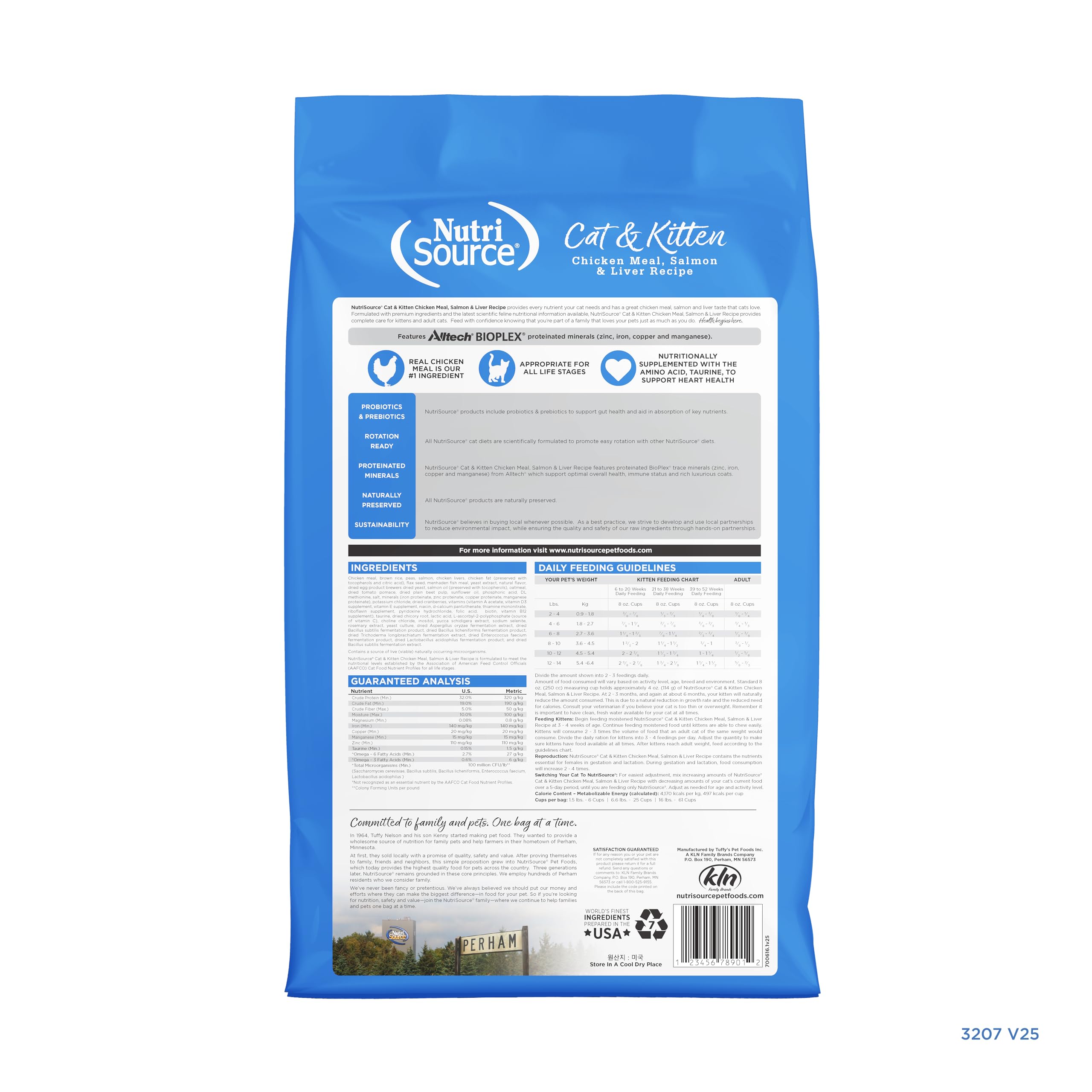 NutriSource gros plan croquettes montrant texture croustillante et digestibilité