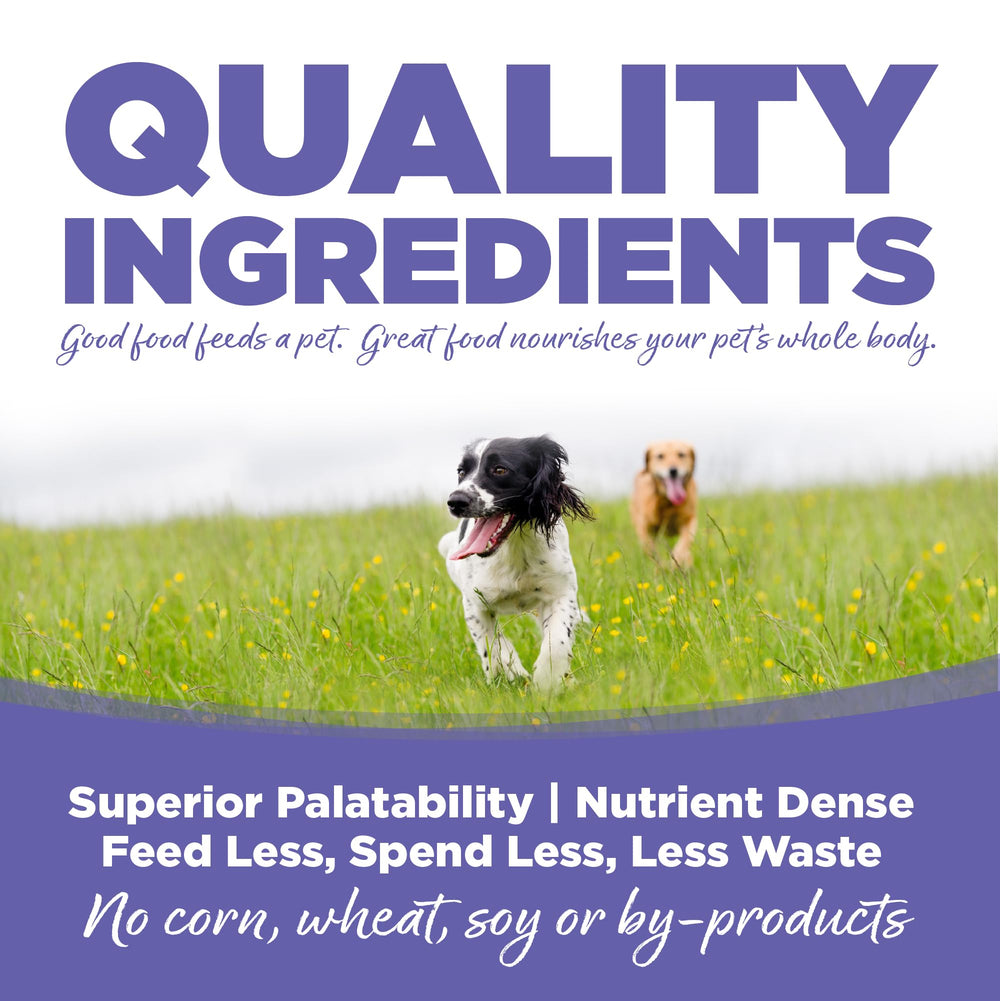 NutriSource portion servie dans une cuve contrôle des rations et praticité